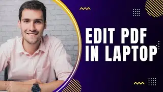 How to edit PDF file in a laptop [Urdu]