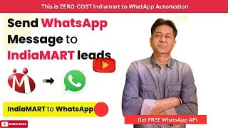 Indiamart Automation with zero per message Cost. No Template Approval is required. No GST required.