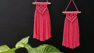 Mini Macrame Wall Hanging | Tutorial Easy Wall Hanging