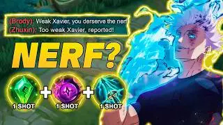 NEW UPDATE!! NERFED XAVIER IS HERE! 😭 | XAVIER BEST BUILD AND EMBLEM 2025!