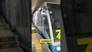 Carmelit . The metro of Haifa #israel #atmosphere