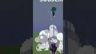 I made a zombie fly with end crystals #minecraft #crystalpvp