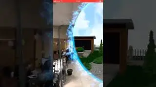 Portal VFX Virtual/3d world (AR Portal) Particles simulation (inAPP)