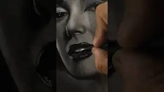 Do you like drawing lips?? #shorts #marilynmonroeart