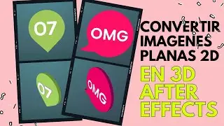 Convertir imágenes vectoriales 2D en 3D en After Effects – Sin plugins