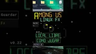 Among Us versión raspberry LInux con menu principal y elección de nombre listo.