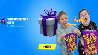 My Kids Eat EXTREME Hot & Spicy TAKIS Challenge. Gifting My Kids ANYTHING They Want Takis Challenge