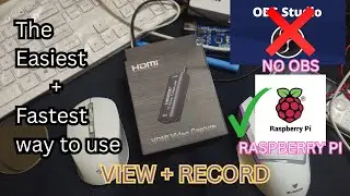How to use HDMI video capture card WITHOUT OBS STUDIO | How to view Raspberry PI Screen on Laptop