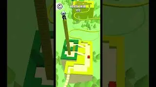 Gameplay top mobile games Relaxing n satisfying game iOS/ANDROID Stacky Dash  #shorts Level 1838