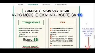 Курс посмотри повтори заработай. Полный видео курс-19 уроков.