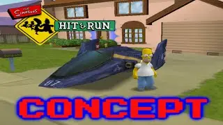 The Simpsons: Hit & Run - Blue Falcon Mod (Concept)