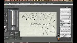 Illustrator Arrow-Shaped Art Brushes Preview