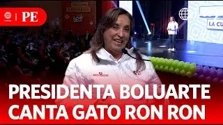 President Dina Boluarte sings 