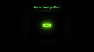 How to create a neon glowing effect using html and css.. neon glowing effect#html #css #frontend