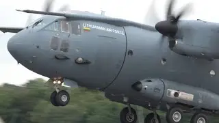 4Kᵁᴴᴰ Leonardo C-27J Spartan Lithuanian Air Force Takeoff Departure @ RIAT Fairford