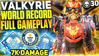 VALKYRIE 30 kill game on apex legends! WORLD RECORD full gameplay!