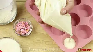 Силиконовая форма для выпечки кексов