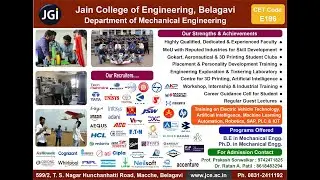 Mechanical Engineering at Jain College of Engineering Belagavi
