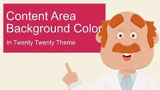 The content area background color in Twenty Twenty theme