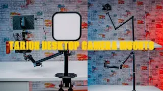 TARION CAMERA DESKTOP MOUNTS REVIEW! TITAN RIG LITE Z, HEAVY DUTY MOUNT STAND  TKA01-L, TKB01