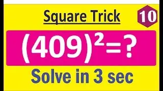 Shortcut square of number ending with 9