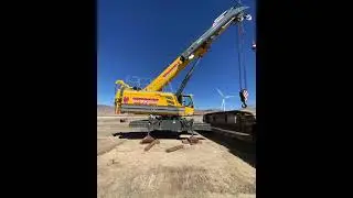 GHC140 ton Crane teardown and load on Heavy Haul trucks