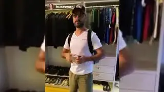 Alişan was seen in his dressing room by his wife Buse Varol!