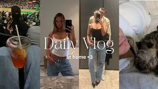 a home vlog | grwm for a playoff game, pizza night w/ Payton & Maggie and more!