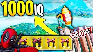 10 minutes of 1000 IQ Fortnite Plays (it's like i'm CHEATING) 😂