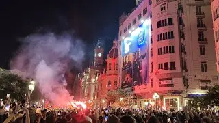 Valencia UEFA European Championship Celebrations and Fireworks - Spain 2024