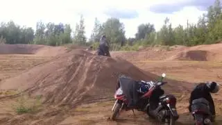 Прыжок на honda dio Af-27