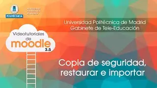 Moodle. Copia de seguridad, restaurar e importar