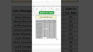 Stop Using SUM in Excel (And What to Use Instead) #ExcelFormulas #BetterAlternatives