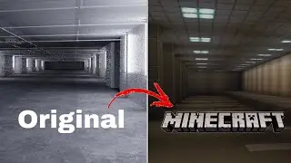 I made Backrooms level 1 in Minecraft