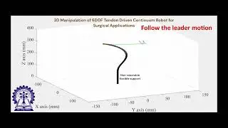 3D Manipulation of 6DOF Tendon Driven Continuum Robot for Surgical Applications