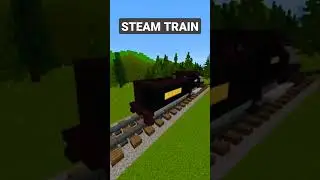 Minecraft:How to build a STEAM TRAIN 