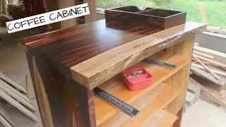 Making Coffee Cabinet out of Beautiful Wood