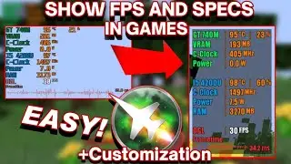 Set up FPS and Specs Overlay in Games with MSI Afterburner (Easy!) +Customization