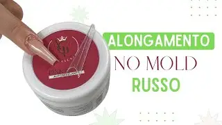 ♥ Alongamento no Molde F1 Formato Mandorla no Molde Russo