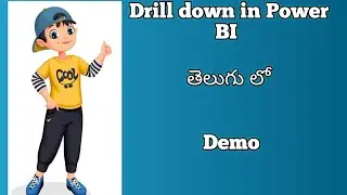 Drill down in Power BI in Telugu | Power BI Telugu