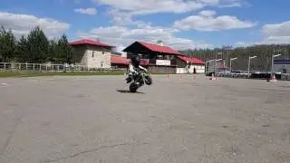 Wheelie on minimoto Polini 4.2