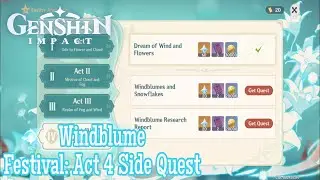 Genshin Impact: Windblume Festival Act 4 Side Quest