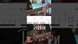 Kiss of Death Dokken Guitar Riff with TABS