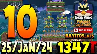 Angry Birds Friends Level 10 Tournament 1347 Highscore POWER-UP walkthrough