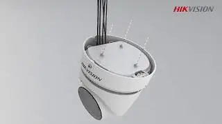 Installing 2H Turret Camera – Ceiling Mounting – 2 Line Network Camera