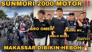 SUNMORI MAKASSAR ❗️❗️2000 MOTOR TURUN KE JALAN ❗️❗️MAKASAR GOKIL ❗️❗️