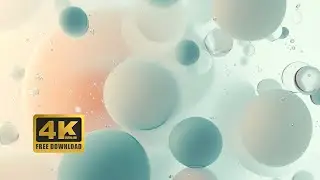4K Calm Bubble Orbs Looping Background – Soothing Animation
