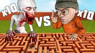 СКРОМНИКТАН ҚАШ ✦ ЛАБЕРИНТТЕН ЗОМБИДАН ҚАШУ ✦ GARY S MOD