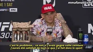 L'interview de Dustin Poirier après son combat contre Islam Makhachev (traduction française)