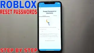 ✅  How To Reset Roblox Passwords 🔴